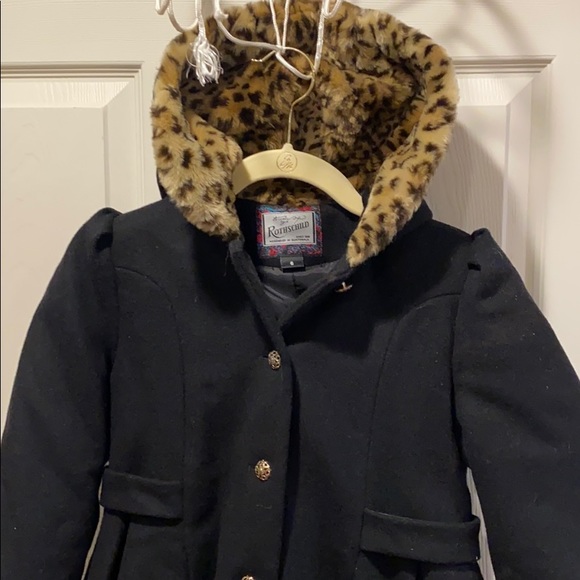 Girls Wool Rothschild Winter Dress Coat - Picture 2 of 7